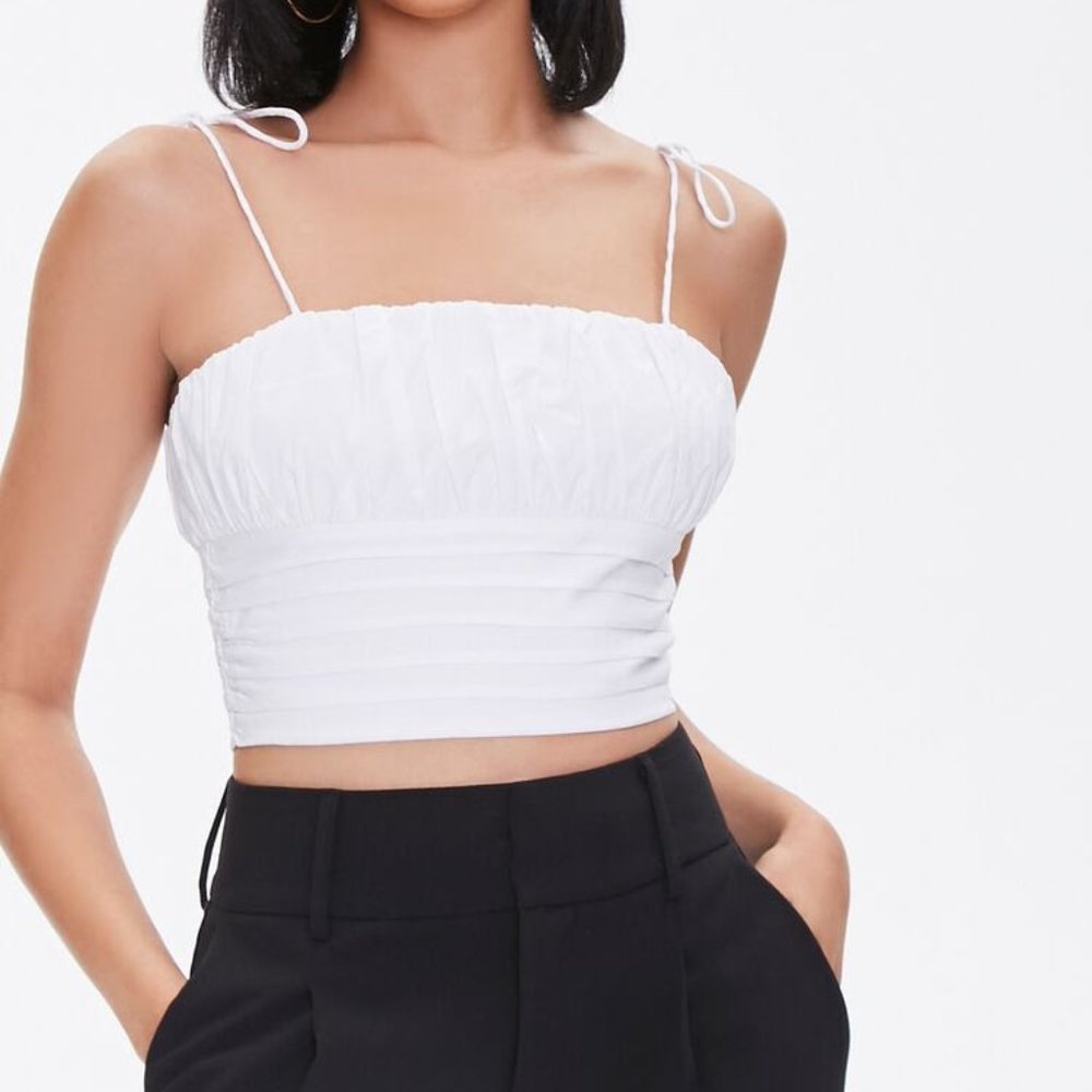 White Crop Top Forever21 (Small)